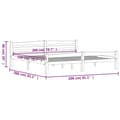 Miniatyrbilde 6 av 7: vidaXL Sengeramme honningbrun heltre furu 200x200 cm
