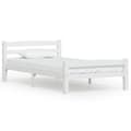 Miniatyrbilde 1 av 6: vidaXL Sengeramme hvit heltre furu 100x200 cm