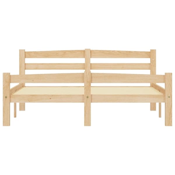 vidaXL Sengeramme heltre furu 120x200 cm