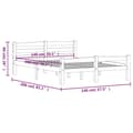 Miniatyrbillede 6 af 6: vidaXL sengeramme uden madras massivt fyrretræ 140x200 cm honningbrun