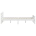 Miniatyrbilde 5 av 7: vidaXL Sengeramme hvit heltre furu 120x200 cm