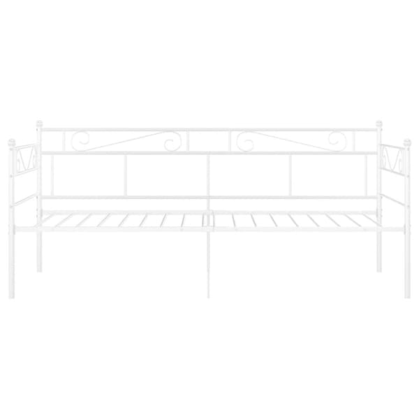 vidaXL sengestel til sovesofa 90x200 cm metal hvid