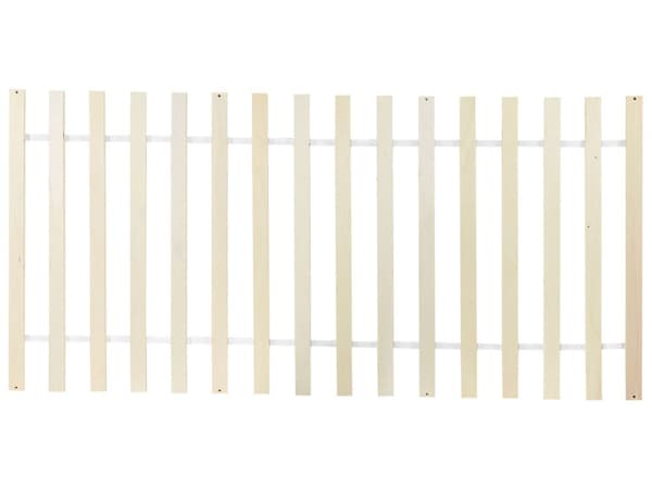 Seng Lyst fyrretræ 90 x 200 cm med Sengegavl Lamelramme til to personer Minimalistisk Dobbeltseng Rustik Soveværelse Indretning