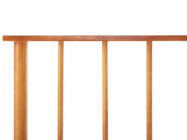 Seng Lyst fyrretræ 90 x 200 cm med Sengegavl Lamelramme til to personer Minimalistisk Dobbeltseng Rustik Soveværelse Indretning