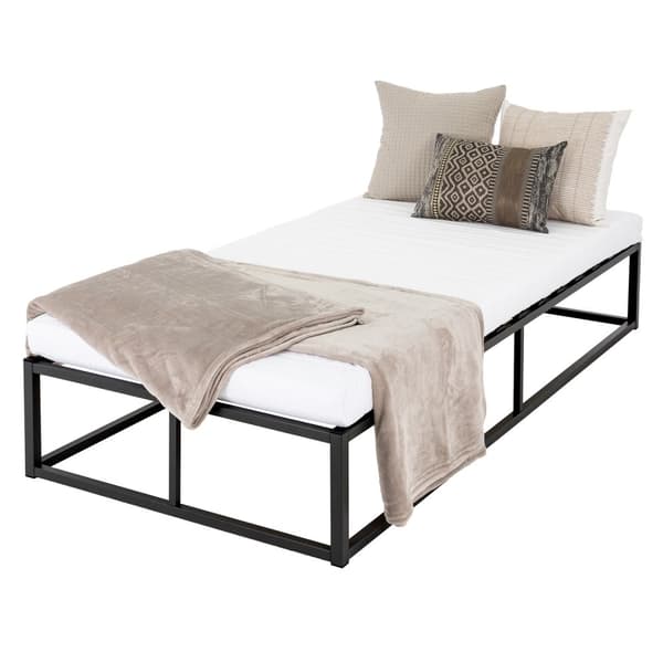 ML Design metal seng 90x200cm på stålramme med slattedramme, sort, sengelamme lavet af metal, robust, lysmontering, seng til børns soveværelse