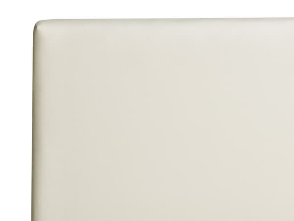 Vattensäng med Sängbord Konstläder Vit 160 x 200 cm King Size Låg Profil Japandi Sovrum
