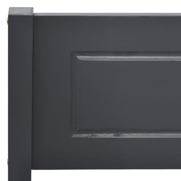 vidaXL Sängynrunko täysi mänty harmaa 120x200 cm