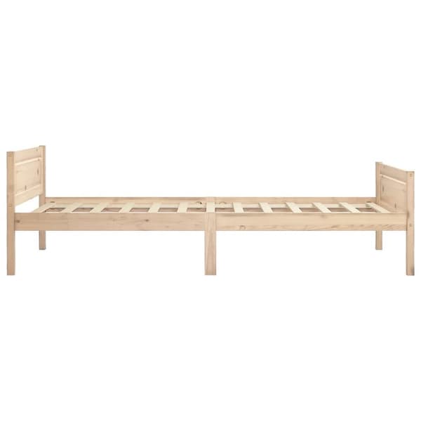 vidaXL sengeramme uden madras massivt fyrretræ 90x200 cm