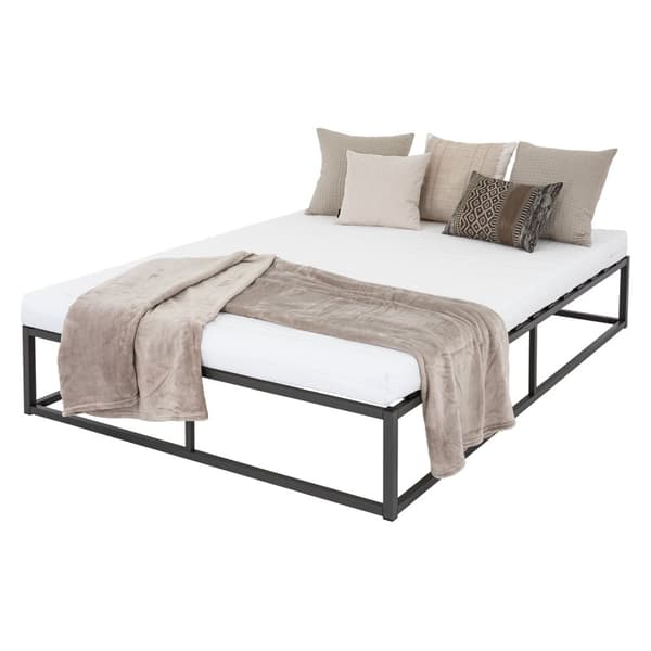 ML Design Metal Bed 140x200cm teräsrunko, jossa on slotted runko, antrasiitti, metallinen sänky runko, tukeva, kevyt asennus