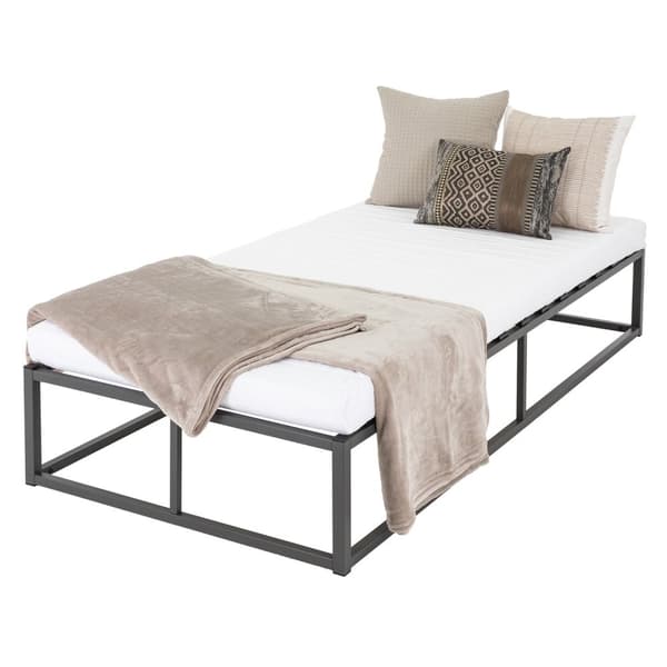 ML Design metallbädd 90x200cm på stålram med slattram, antracit, metallbäddsram, robust, ljusmontering, säng för barns sovrum tonåringar vuxna