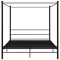 Miniatyrbilde 4 av 6: vidaXL Himmelsengeramme svart metall 200x200 cm