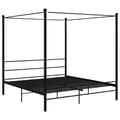Miniatyrbillede 2 af 6: vidaXL sengestel til himmelseng 200x200 cm metal sort