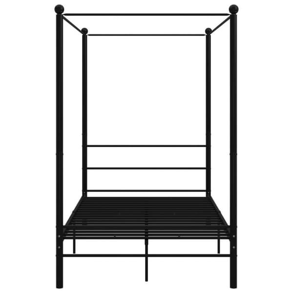 vidaXL sengestel til himmelseng 120x200 cm metal sort