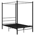Miniatyrbillede 2 af 6: vidaXL sengestel til himmelseng 120x200 cm metal sort