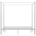 Miniatyrbillede 3 af 6: vidaXL sengestel til himmelseng 120x200 cm metal hvid