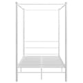 Miniatyrbillede 4 af 6: vidaXL sengestel til himmelseng 120x200 cm metal hvid