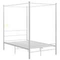 Miniatyrbillede 2 af 6: vidaXL sengestel til himmelseng 120x200 cm metal hvid