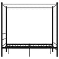 Miniatyrbilde 3 av 6: vidaXL Himmelsengeramme svart metall 120x200 cm