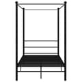 Miniatyrbilde 4 av 6: vidaXL Himmelsengeramme svart metall 120x200 cm