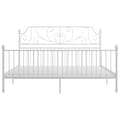 Miniatyrbillede 3 af 6: vidaXL sengestel 180x200 cm metal hvid