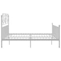 Miniatyrbillede 4 af 6: vidaXL sengestel 180x200 cm metal hvid