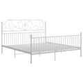 Miniatyrbillede 2 af 6: vidaXL sengestel 180x200 cm metal hvid