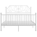 Miniatyrbilde 3 av 6: vidaXL Sengeramme hvit metall 160x200 cm