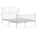 Miniatyrbilde 6 av 6: vidaXL Sengeramme hvit metall 160x200 cm