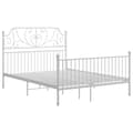 Miniatyrbilde 2 av 6: vidaXL Sengeramme hvit metall 160x200 cm