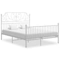 Miniatyrbilde 1 av 6: vidaXL Sengeramme hvit metall 160x200 cm