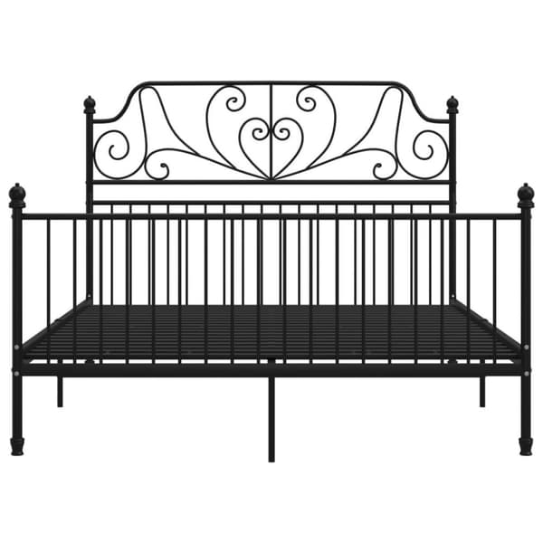 vidaXL Sengeramme svart metall 160x200 cm