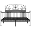 Miniatyrbilde 3 av 6: vidaXL Sengeramme svart metall 160x200 cm