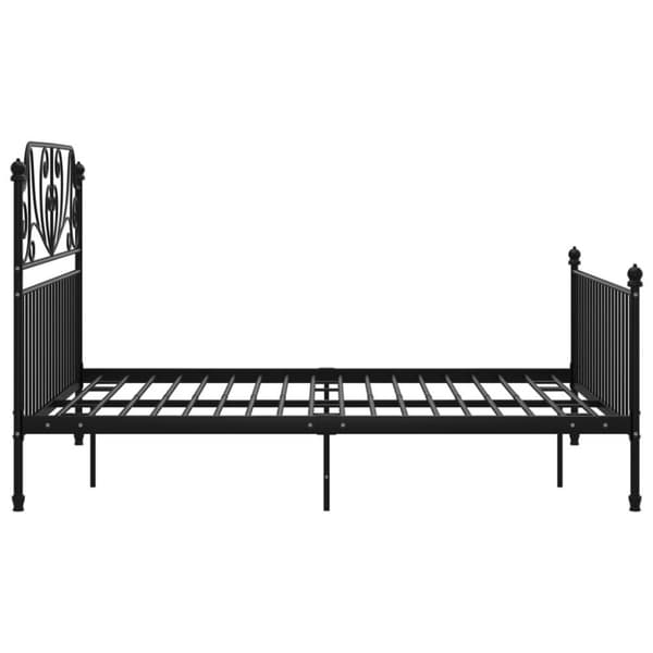 vidaXL Sengeramme svart metall 160x200 cm