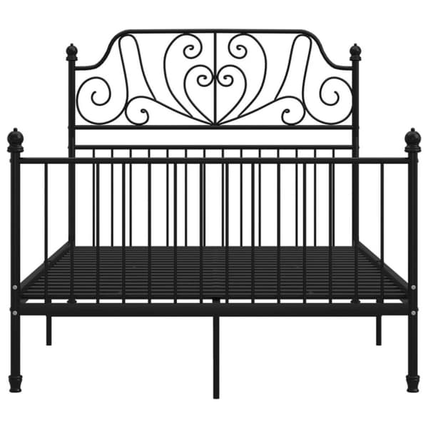 vidaXL sengestel 120x200 cm metal sort
