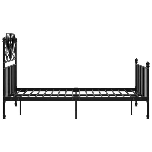 vidaXL sengestel 120x200 cm metal sort