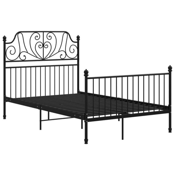 vidaXL sengestel 120x200 cm metal sort