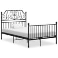 Miniatyrbillede 1 af 6: vidaXL sengestel 120x200 cm metal sort