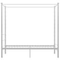 Miniatyrbillede 3 af 6: vidaXL sengestel til himmelseng 90x200 cm metal hvid