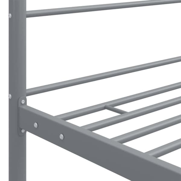 vidaXL sengestel til himmelseng 90x200 cm metal grå