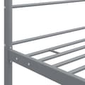 Miniatyrbilde 5 av 6: vidaXL Himmelsengeramme grå metall 90x200 cm