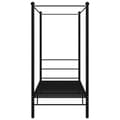 Miniatyrbillede 4 af 6: vidaXL sengestel til himmelseng 90x200 cm metal sort