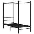 Miniatyrbillede 2 af 6: vidaXL sengestel til himmelseng 90x200 cm metal sort