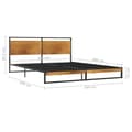 Miniatyrbillede 6 af 6: vidaXL sengestel 160x200 cm metal
