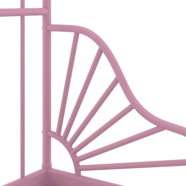 vidaXL udvideligt sengestel 80x130/200 cm metal pink