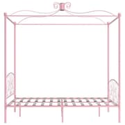 Medina Summy Bed vaaleanpunainen metalli 120x200 cm