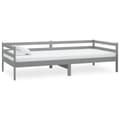 Miniatyrbillede 1 af 10: vidaXL daybed 90x200 cm massivt fyrretræ grå