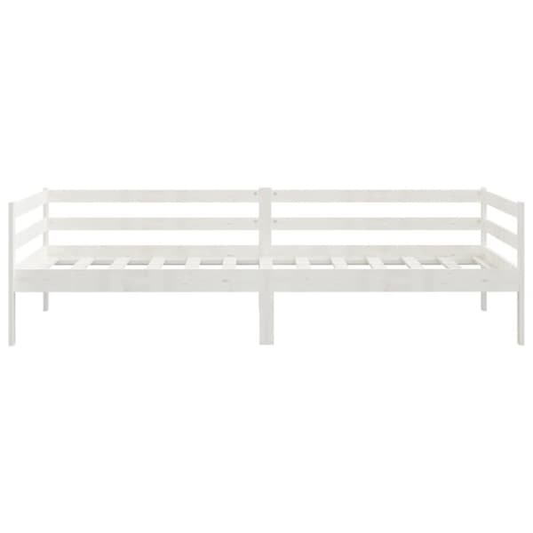 vidaXL daybed 90x200 cm massivt fyrretræ hvid