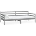 Miniatyrbillede 1 af 10: vidaXL daybed 90x200 cm massivt fyrretræ grå