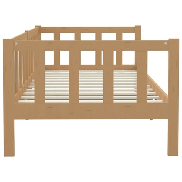 vidaXL Dagseng honningbrun heltre furu 90x200 cm