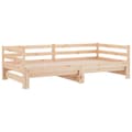 Miniatyrbillede 3 af 9: vidaXL daybed med udtræk 2x(90x200) cm massivt fyrretræ